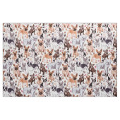 Tissu CHIENS D'Aquarelle Peint (Fat Quarter)