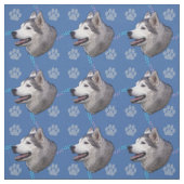 Tissu Chiens d'art - Husky de Sibérie v2 (Échantillon)