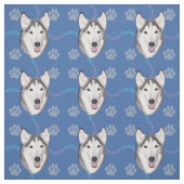 Tissu Chiens d'art - Sibérie Husky v1 (Échantillon)