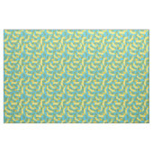 Tissu Chiens de banane tropicale mignons à motifs (Fat Quarter)