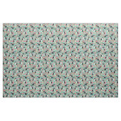 Tissu Chiens de Boston Terrier vintages floraux (Fat Quarter)