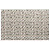 Tissu chiens de caniche menthe vintage (Yard)
