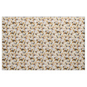 Tissu Chiens de chien de chien d'aquarelle beagle (Yard)