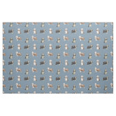 Tissu Chiens de collie à poitrine bleue (Fat Quarter)