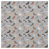 Tissu Chiens de Dachshund gris clair (Échantillon)