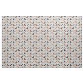 Tissu Chiens de Dachshund gris marine (Fat Quarter)
