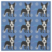 Tissu Chiens de dessin - Boston Terrier v3 (Échantillon)