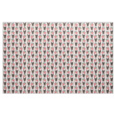 Tissu Chiens de Doberman floral rose (Fat Quarter)