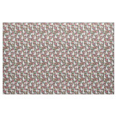 Tissu Chiens de Havan floral (Fat Quarter)