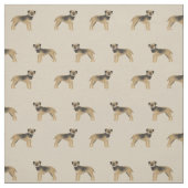 Tissu chiens de messagerie frontaliers (Échantillon)