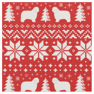 Tissu Chiens de Noël polonais PON de Noël