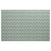 Tissu Chiens de Pitbull vintage floral turquoise (Yard)