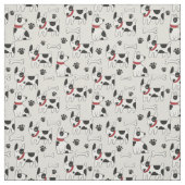Tissu chiens drôles motif (Échantillon)