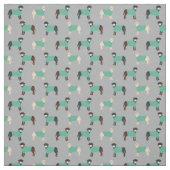 Tissu Chiens du Labrador gris maquis (Échantillon)