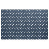 Tissu Chiens du Labrador silhouette bleue marine (Yard)