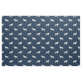 Tissu Chiens du Labrador silhouette bleue marine (Fat Quarter)