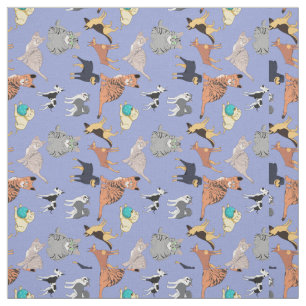 Tissu Chiens Et Chats