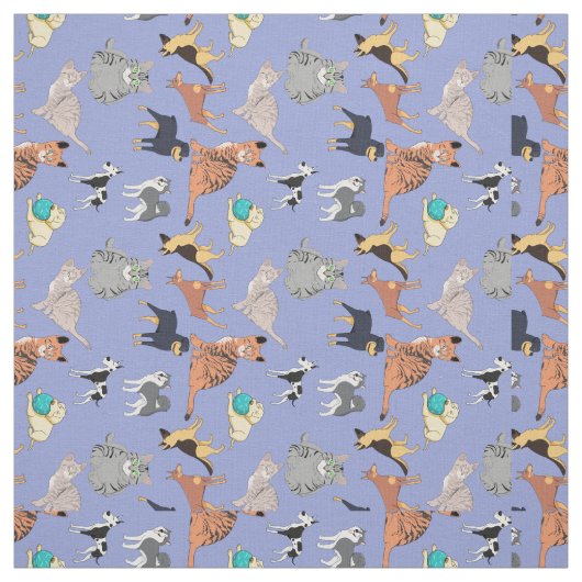 Tissu Chiens Et Chats (Échantillon)