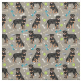 Tissu Chiens et jouets taureaux (Échantillon)