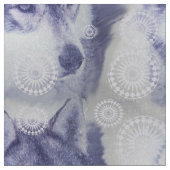 Tissu Chiens et neiges de Blue Husky (Fermer)
