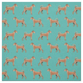 Tissu Chiens irlandais turquoise (Échantillon)