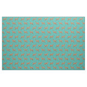 Tissu Chiens irlandais turquoise (Fat Quarter)