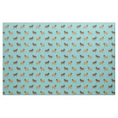 Tissu chiens leonberger bleu clair (Fat Quarter)