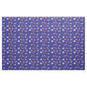 Tissu Chiens mignons Design Motif bleu (Yard)