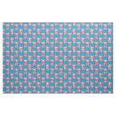Tissu Chiens roses mignons - Bleu (Yard)