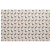Tissu Chihuahua chiens pêche la flore (Fat Quarter)