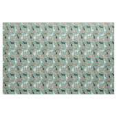 Tissu Chihuahua Chiflals vintages turquoise (Fat Quarter)
