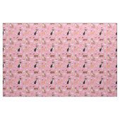 Tissu Chihuahua dogs café rose (Fat Quarter)