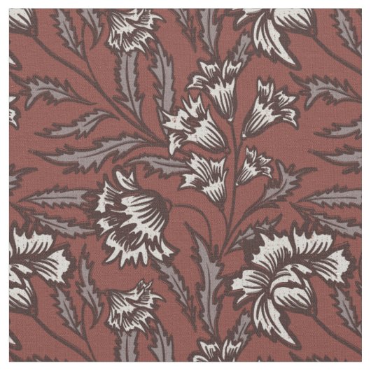 Tissu Chintz flore botanique dopamine déco (Fermer)