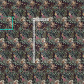 Tissu chintz steampunk raisin (Carreau)