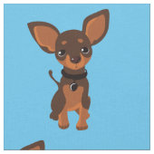 Tissu Chiot chihuahua Brown (Fermer)