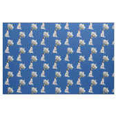 Tissu Chiot dalmate Et Rose Blanche (Fat Quarter)