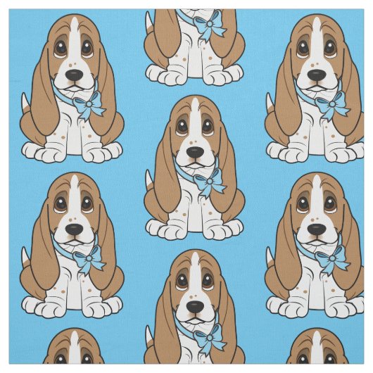 Tissu Chiot de Basset Hound (Échantillon)