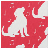 Tissu Chiot de golden retriever avec des notes de (fermé)