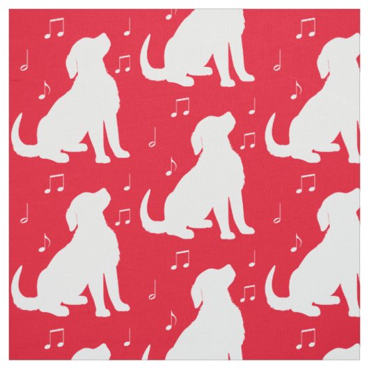 Tissu Chiot de golden retriever avec des notes de (Échantillon)