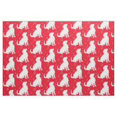 Tissu Chiot de golden retriever avec des notes de (Fat Quarter)