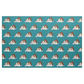 Tissu Chiot espiègle de bouledogue de chiot de tuf (Fat Quarter)