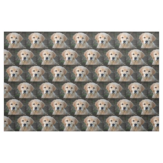 Tissu Chiot Golden Retriever (Fat Quarter)