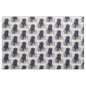 Tissu Chiot noir de labrador retriever (Fat Quarter)