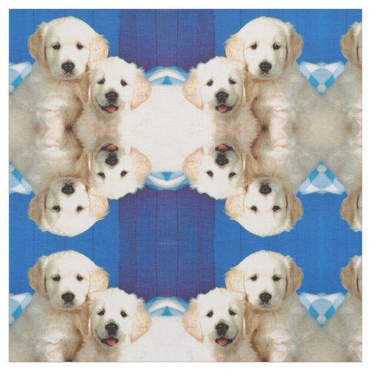 Tissu Chiots de Labrador (Échantillon)