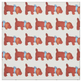 Tissu - Chiots rouges (Échantillon)