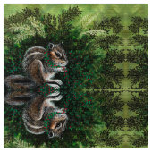 Tissu Chipmunk dans la forêt de la mousse (Fermer)