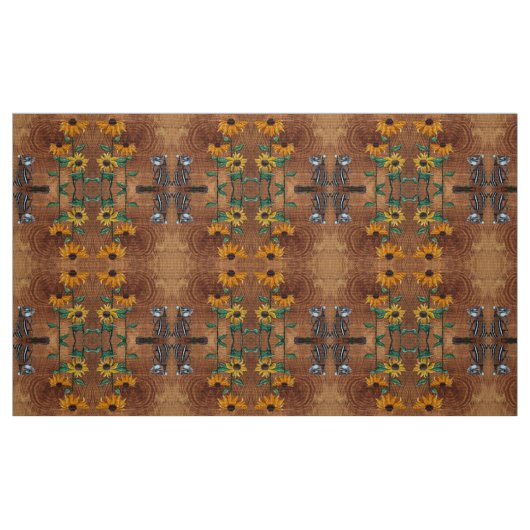 Tissu Chipmunk et Sunflowers (Fat Quarter)