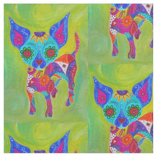 Tissu Chiwawa de Talavera (Fermer)