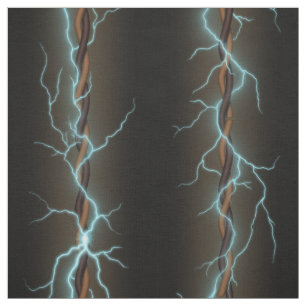 Tissu Choc Électrique Fils Tordus Grunge Industriel