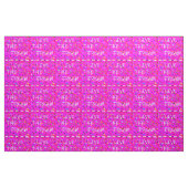 Tissu Chockant rose rougit avec des mots pour l'aventure (Fat Quarter)